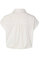Yaslea Korte Mouwen Cropped Hemd Blouse | YAS