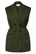 yasshimma-gestreepte-mouwloze-gilet-vest-donkergroen-yas-productfoto-vooraanzicht-1