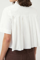 Yasskyma Cropped Shirt Blouse | YAS