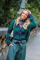yaslacey-kanten-top-navy-blazer-donkerblauw-yas-lookfoto-vooraanzicht-1