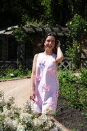 yasastra-mini-bloemen-jurk-light-pink-Y.A.S-modelfoto-vooraanzicht-1
