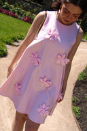 yasastra-mini-bloemen-jurk-light-pink-Y.A.S-modelfoto-vooraanzicht-2