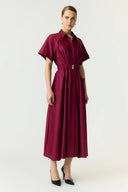 Yassimana Midi Poplin Dress | YAS