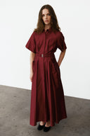 Yassimana Midi Poplin Jurk | YAS