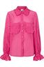 yasfeline-geruite-blouse-rose-violet-opstaande-kraag-yas-productfoto-vooraanzicht-1