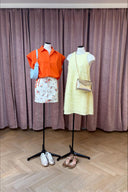 yascrimo-mini-ruche-jurk-wax-yellow-Y.A.S-etalagefoto-vooraanzicht-1
