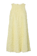 yascrimo-mini-ruche-jurk-wax-yellow-Y.A.S-productfoto-vooraanzicht-1