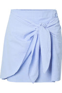Yasannalea-gestreepte-mini-rok-chambray-blue-Y.A.S-productfoto-vooraanzicht-1