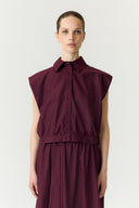 Yastimber Gestreepte Cropped Hemd Blouse | YAS