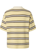 Yasisabell Gestreepte Gebreide Polo Top | YAS