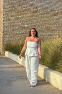 yasdotly-polka-dot-bandeau-top-star-white-Y.A.S-lookfoto-vooraanzicht-3