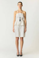yasdotly-polka-dot-bandeau-top-star-white-Y.A.S-modelfoto-vooraanzicht-3