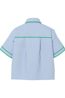 Yaslee-Korte-Mouwen-Piping-Hemd-Blouse-skyway-Y.A.S-productfoto-achteraanzicht-2