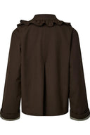 Yaselsia Korte Ruffle Trenchcoat Jas | YAS