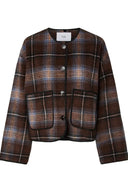 yascalino-geruite-flannel-sjaal-mantel-jas-bruin-yas-productfoto-vooraanzicht-2
