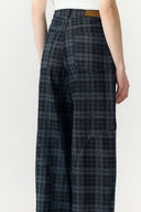 Yaslua Geruite Barrel Balloon Denim Jeans Broek | YAS