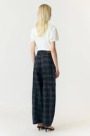 Yaslua Geruite Barrel Balloon Denim Jeans Broek | YAS
