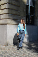 yaslua-geruite-barrel-balloon-denim-jeans-broek-dark-blue-denim-yas-lookfoto-vooraanzicht-1