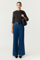 yaslunua-geruite-mesh-top-black-zwart-yas-modelfoto-vooraanzicht-2
