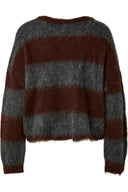 Yastilde Gestreepte Mohair Gebreide Trui | YAS