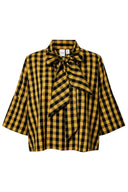 yassiera-geruite-hemd-blouse-zwart-geel-yas-productfoto-vooraanzicht-1