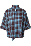 Yaskarline Geruite Hemd Blouse | YAS