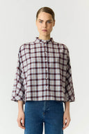 Yaskarline Geruite Flannel Hemd Blouse | YAS