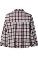 Yaskarline Geruite Flannel Hemd Blouse | YAS
