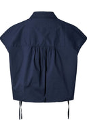 Yasleona Geruite Cropped Hemd Blouse | YAS