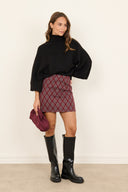 Chloe Geruite Mini Rok | Sweet Like You