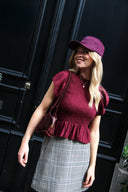 odette-korte-mouw-smock-blouse-bordeaux-sweet-like-you-lookfoto-vooraanzicht-1