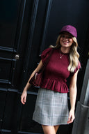 odette-korte-mouw-smock-blouse-bordeaux-sweet-like-you-lookfoto-vooraanzicht-2