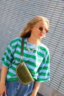 Maxelle Gestreepte Boxy T-Shirt  | Orla Antwerp
