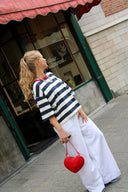 Maxelle Gestreepte Boxy T-Shirt  | Orla Antwerp