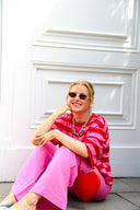 Maxelle Gestreepte Boxy T-Shirt  | Orla Antwerp