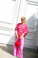 Maxelle Gestreepte Boxy T-Shirt  | Orla Antwerp