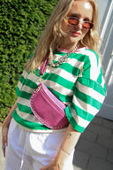 Maxelle Gestreepte Boxy T-Shirt  | Orla Antwerp