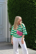 Maxelle Gestreepte Boxy T-Shirt  | Orla Antwerp