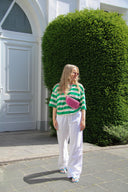 Maxelle Gestreepte Boxy T-Shirt  | Orla Antwerp