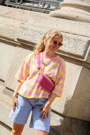Maxelle Gestreepte Boxy T-Shirt  | Orla Antwerp