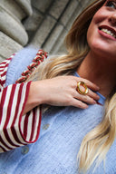 Evangeline Ronde Gouden Ring | Sweet Like You