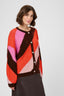 diga-kimmy-cardigan-brown-pink-mix-culture-model-vooraanzicht-3