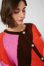 diga-kimmy-cardigan-brown-pink-mix-culture-model-close-up-1