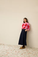 harlekin-argyle-trui-fuchsia-culture-lookfoto-vooraanzicht-3