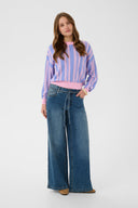 Deny Gebreide Gestreepte Trui