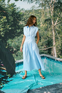 malue-antoinett-midi-jurk-forever-blue-culture-modelfoto-vooraanzicht-1
