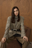 Birsen Geruite Blazer | Culture