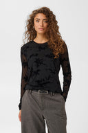 aliba-bloemen-flock-mesh-blouse-zwart-lange-mouwen-culture-modelfoto-vooraanzicht-1
