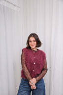 Carmela Sleeveless Cardigan