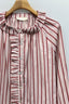 Gemma Gestreepte Ruffle Blouse